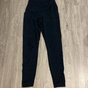 Black Ribbed Leggings